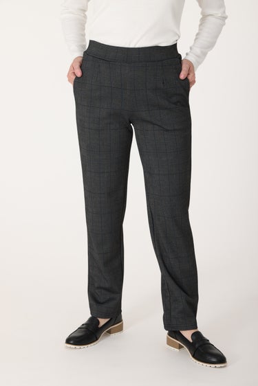 Jacquard Ponti Extra Short Pant in Grey