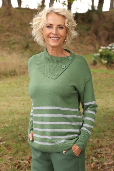 Luxe Knitwear Jersey in Green