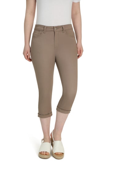 Luxe Denim Mid Calf Jean in Natural