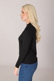 Plain Warm Touch Top in Black