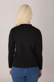 Plain Warm Touch Top in Black
