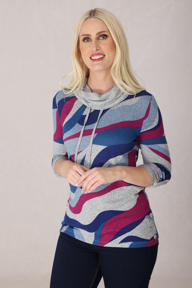 Warm Touch Tunic in Silver