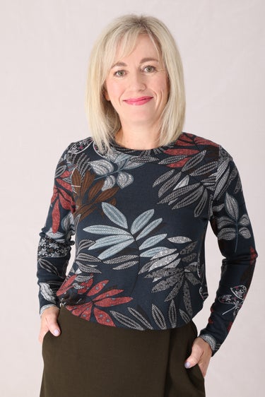 Warm Touch Tunic in Blue